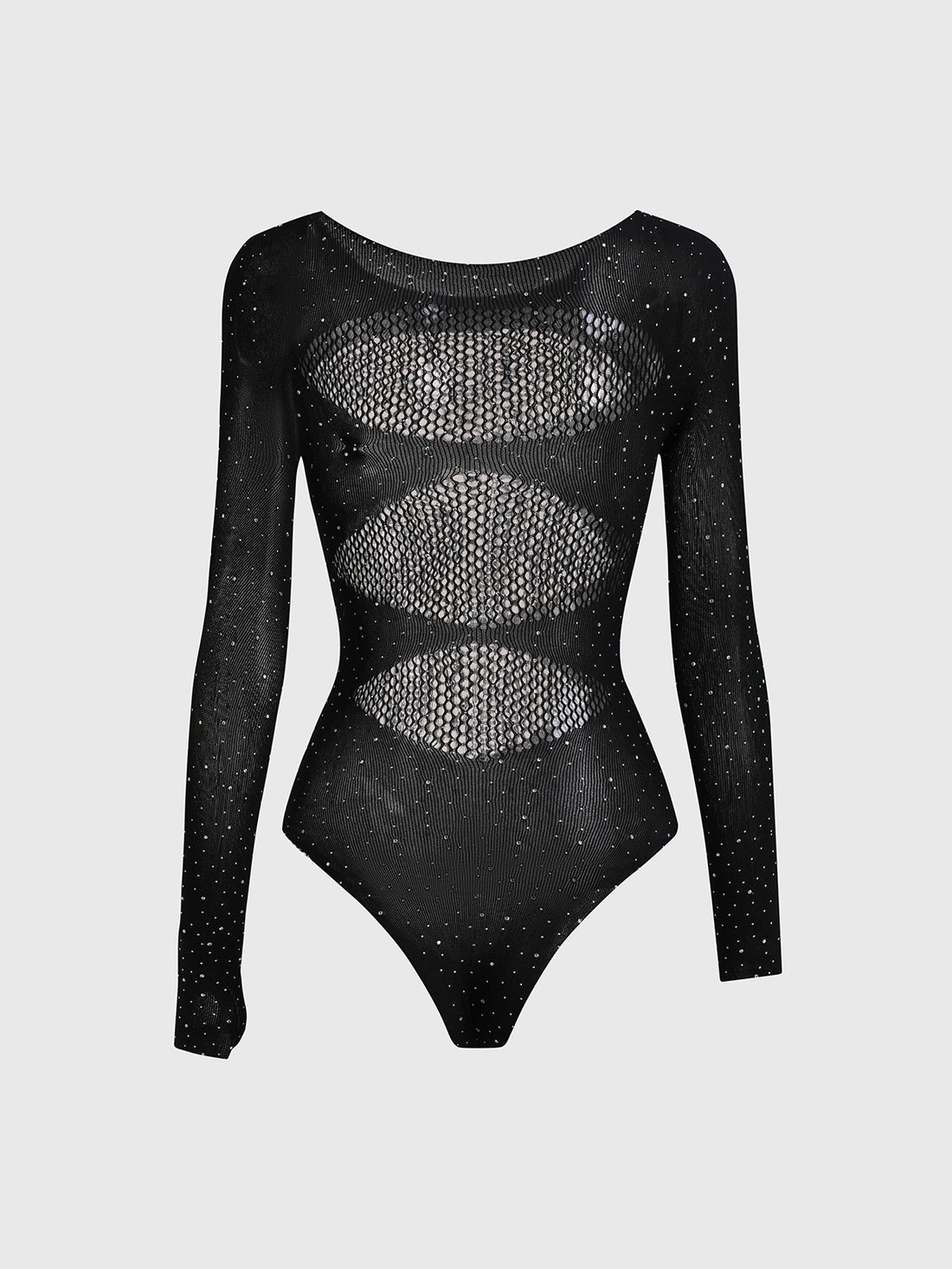 Skin Game Rhinestone Bodysuit – Jet Black