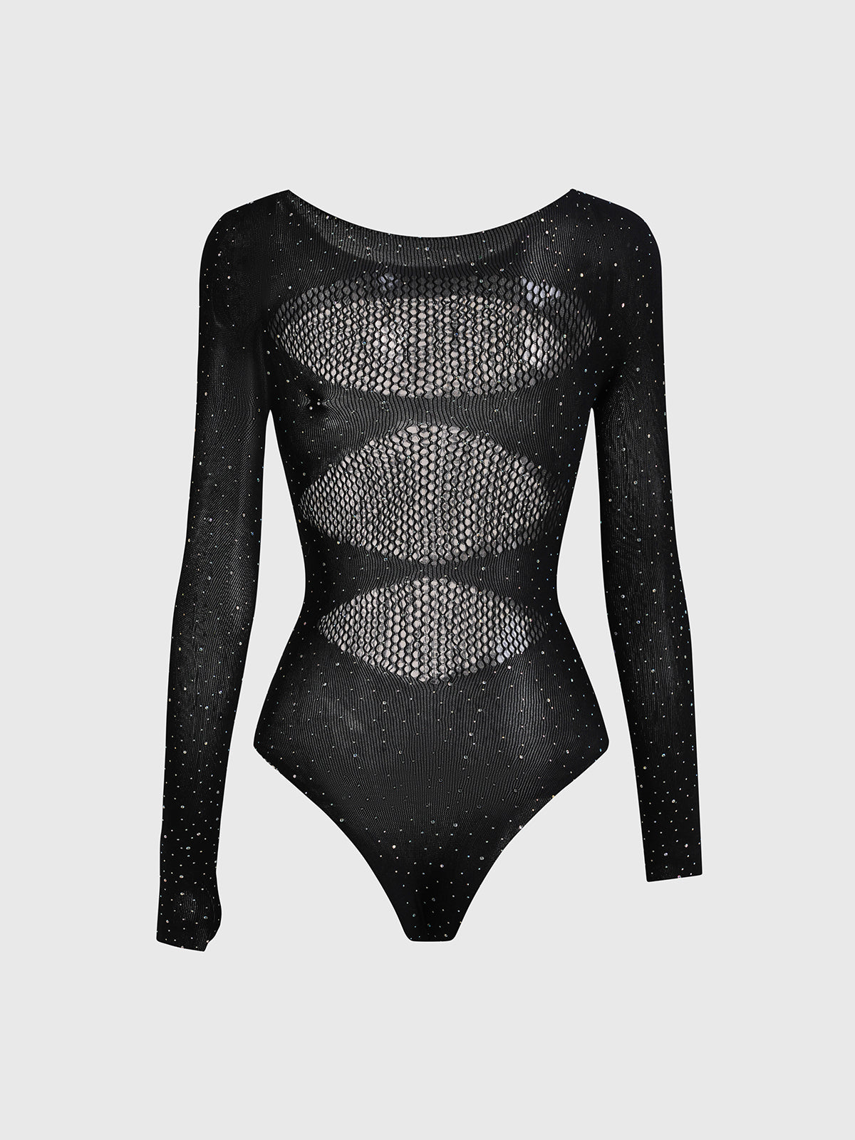 Skin Game Rhinestone Bodysuit – Jet Black