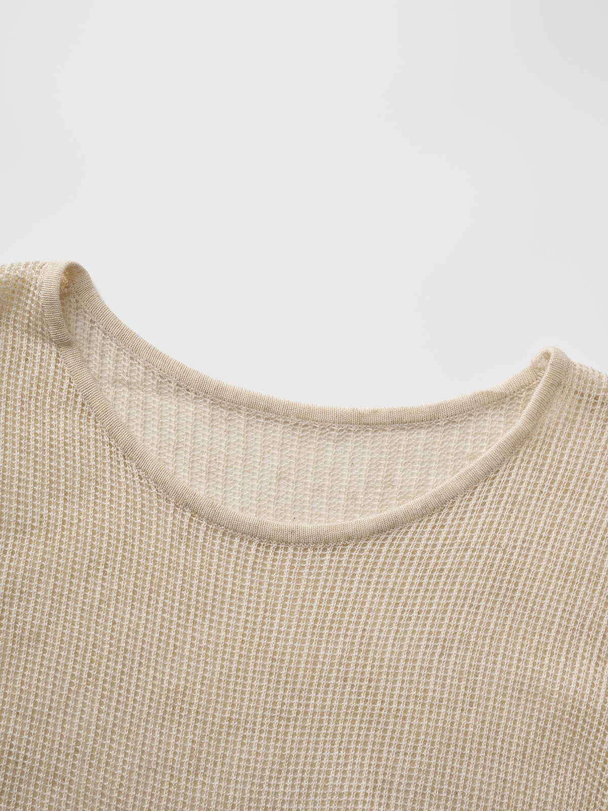 Dolled Office Bow Tie Hollow Out Knit Top - Cream