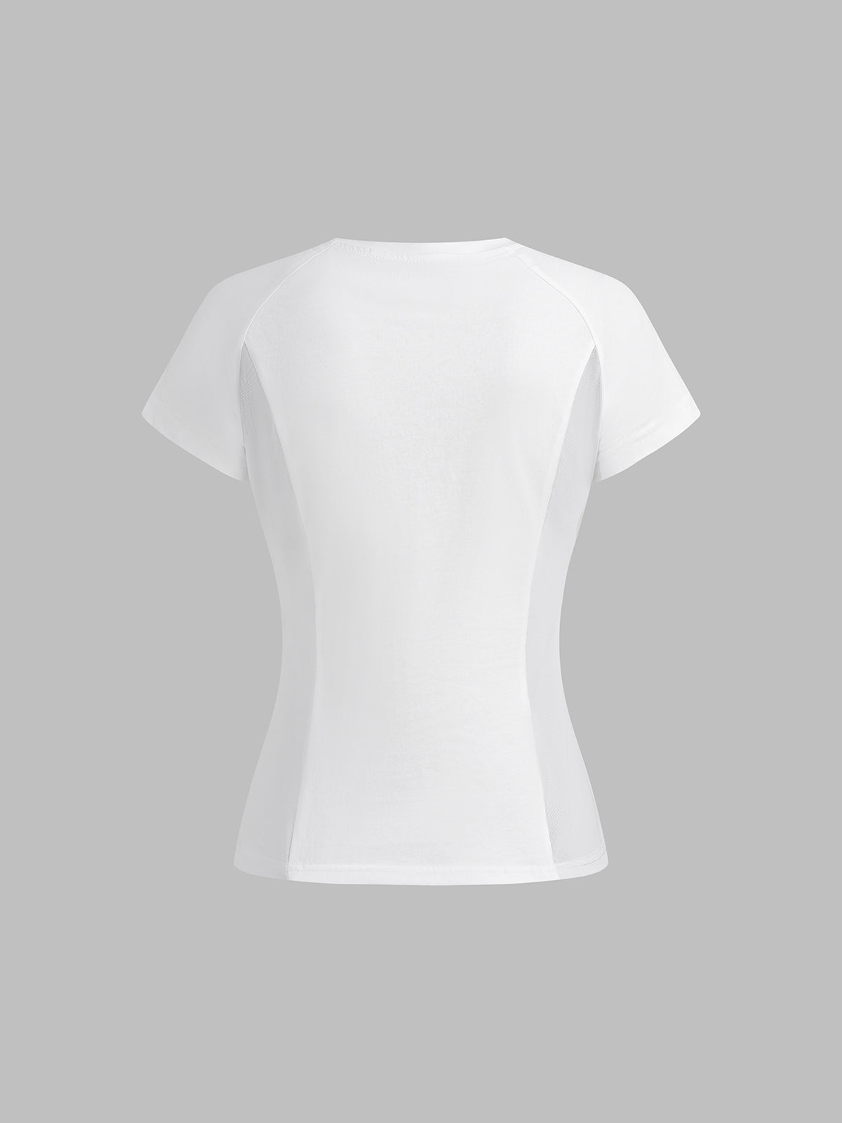 No Refund Looks Mesh Tee – Chalk White