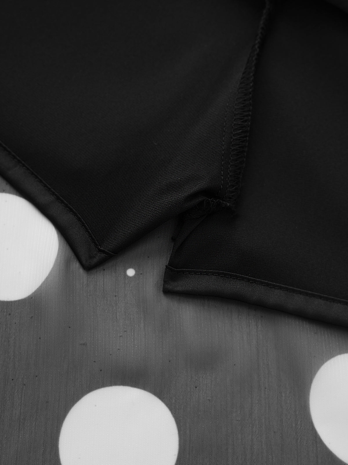 Loose Ends Dot Mesh Skirt – Smoke Black