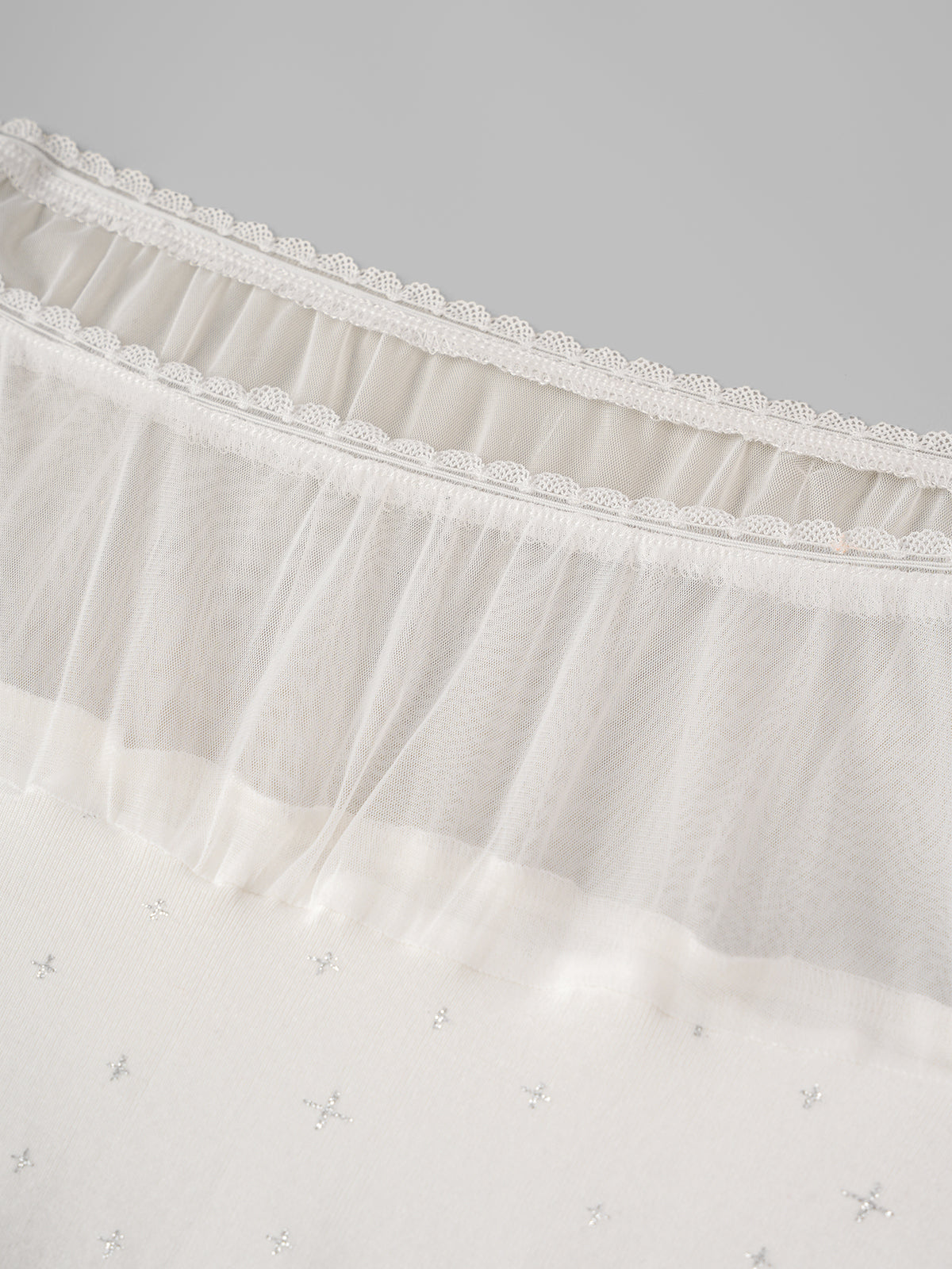 Measured Touch Bardot Top – Ivory White