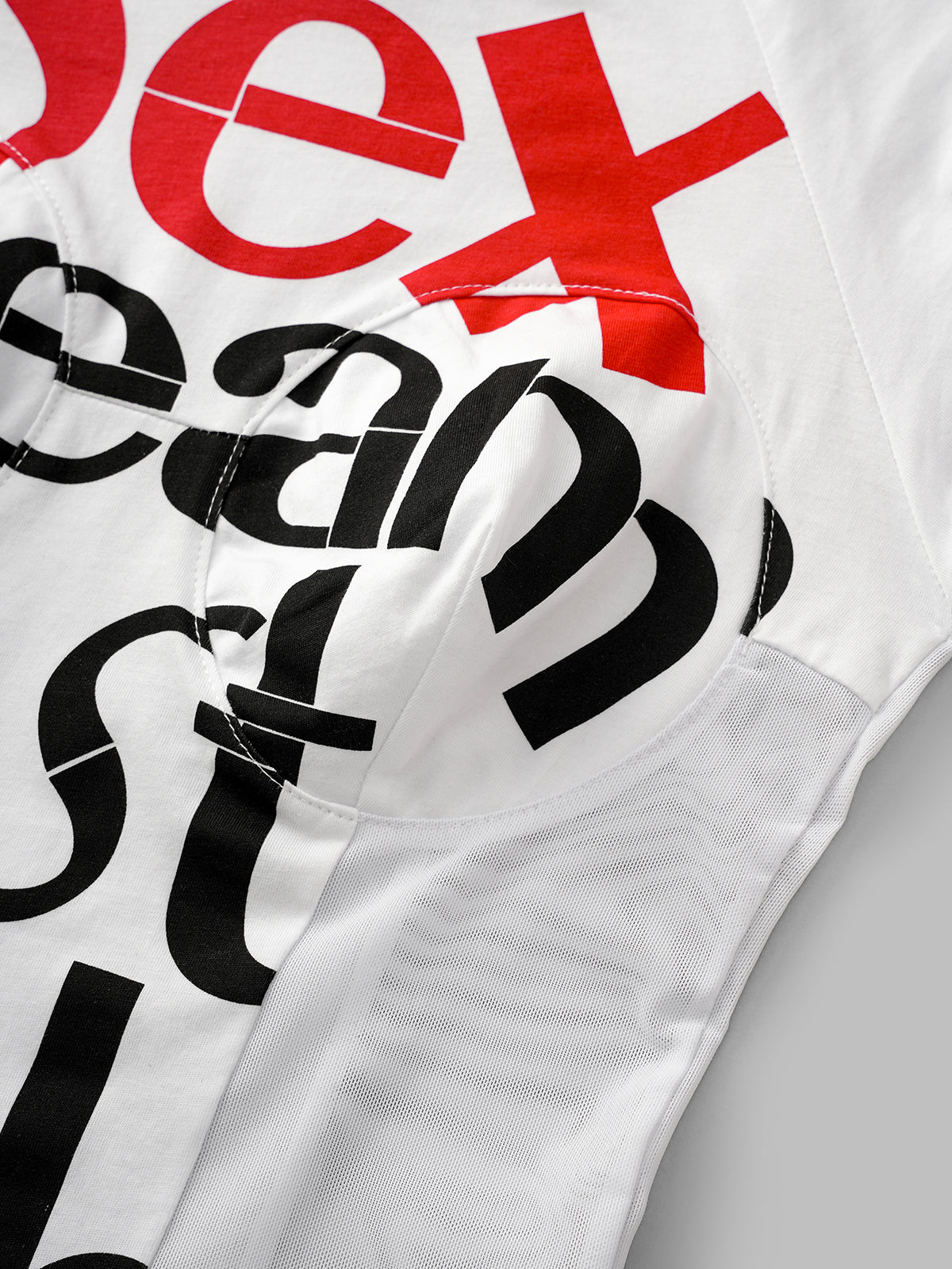 No Refund Looks Mesh Tee – Chalk White