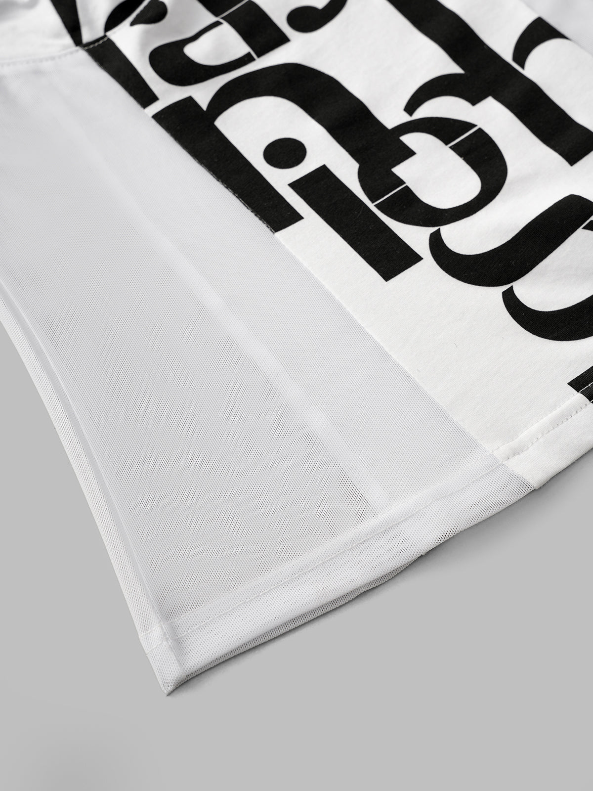 No Refund Looks Mesh Tee – Chalk White