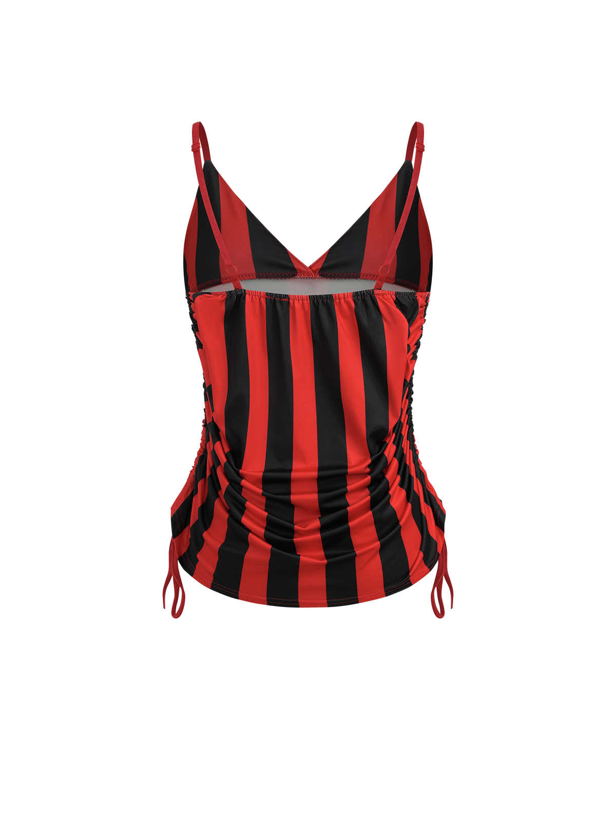 Red Card Glance Jersey Cami Top – Crimson Stripe