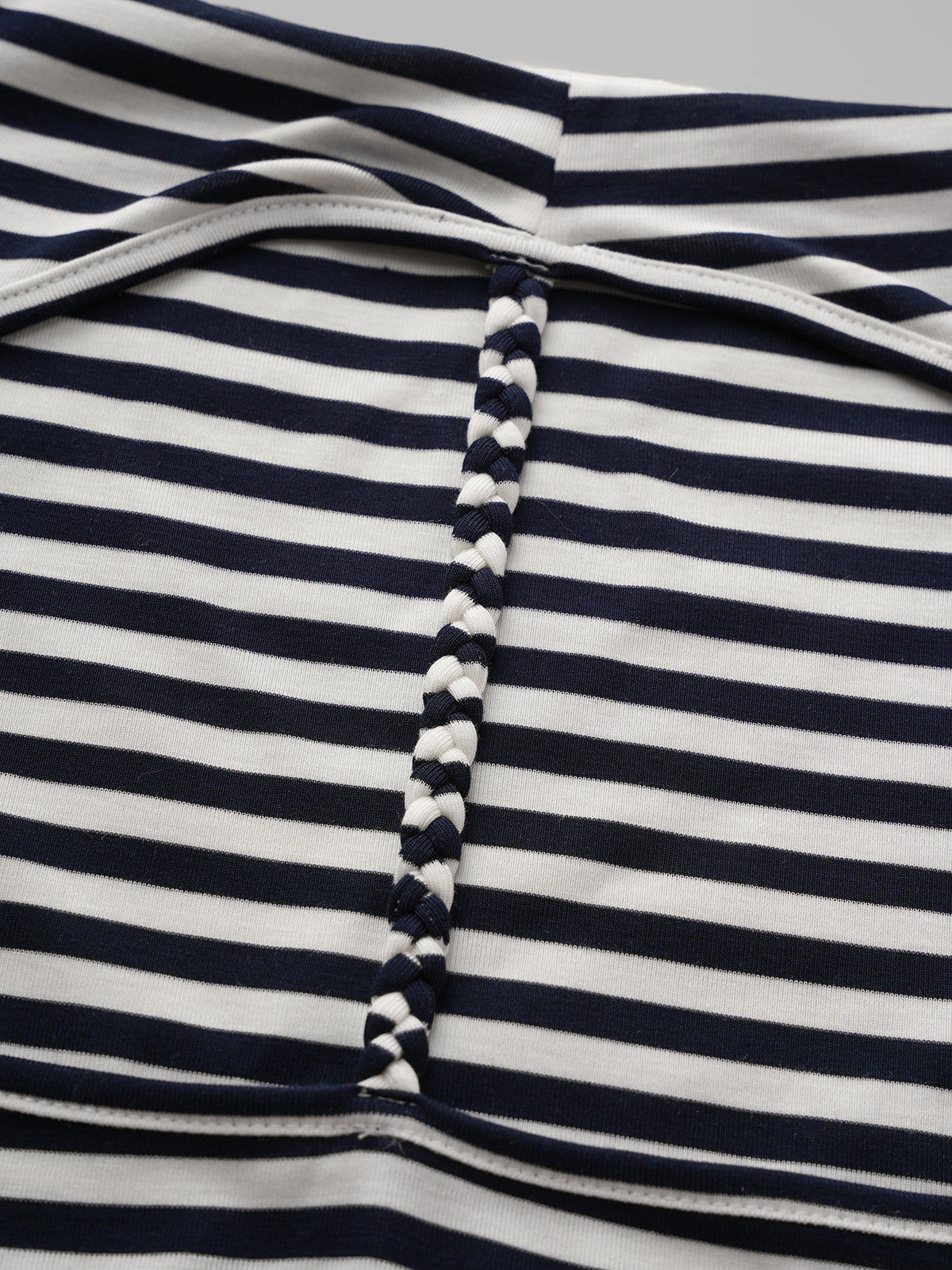 Dolled Office Halter Stripe Open Back Cami - Mono