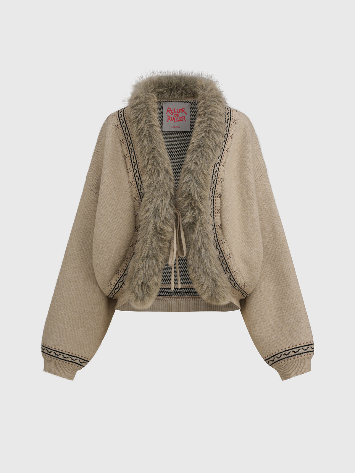 Crowd Control Knit Jacket – Oat Beige