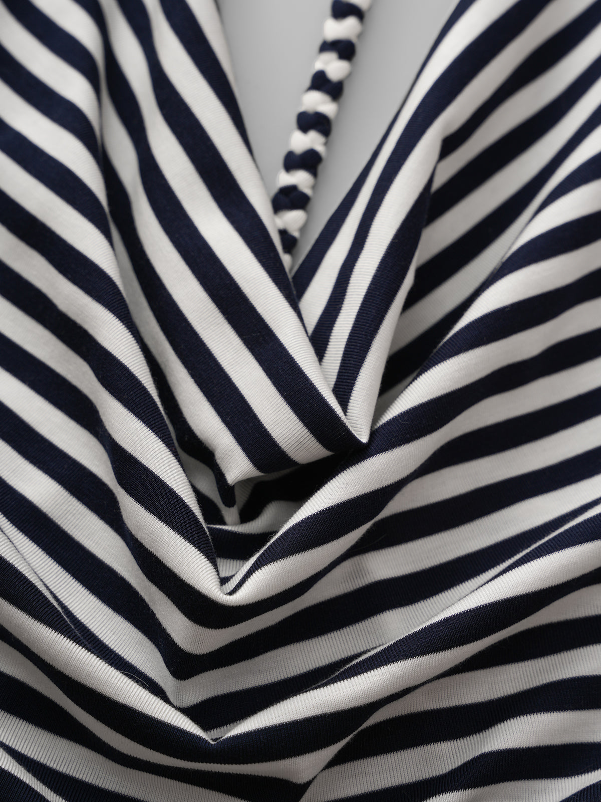 Dolled Office Halter Stripe Open Back Cami - Mono
