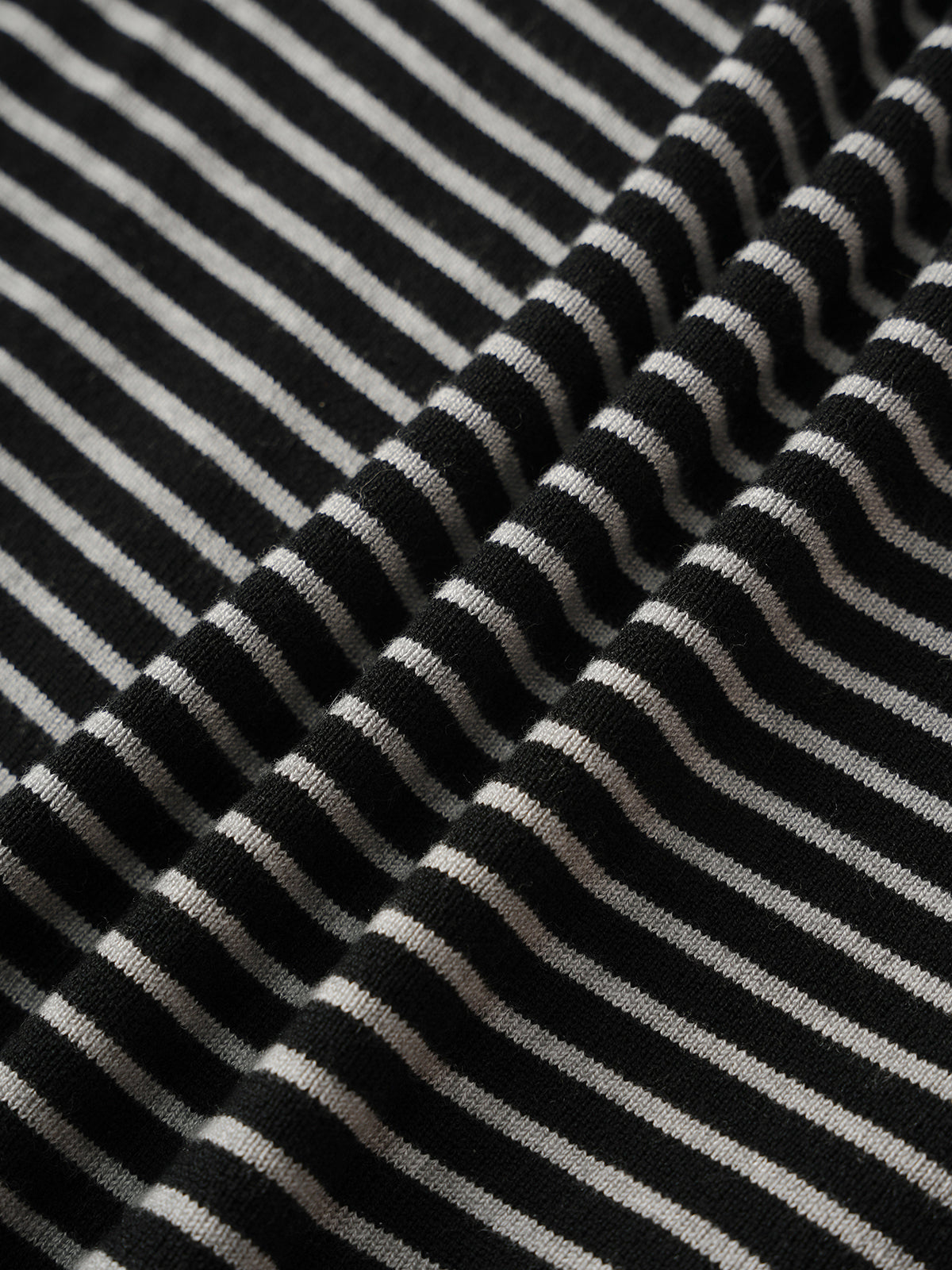 Brick Lane Stripe Off-Shoulder Belted Top - Black/White