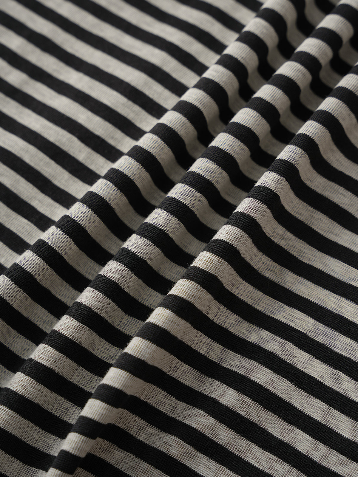 Brick Lane Baggy Stripe Hooded Sleeveless Top - Black/White