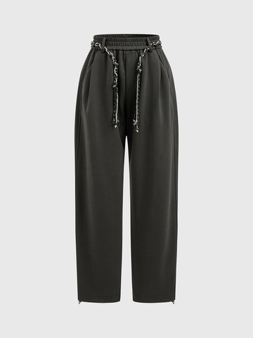 Loose Control Harem Pants – Ink Black