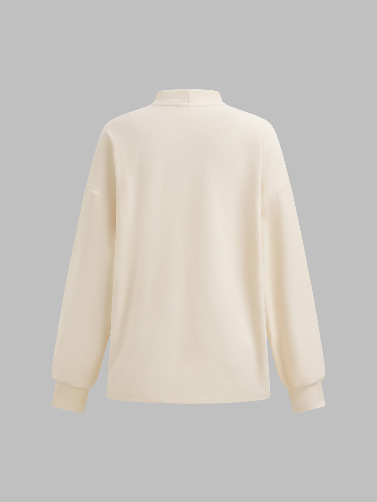 Hold Position High-Neck Sweatshirt – Butter Cream