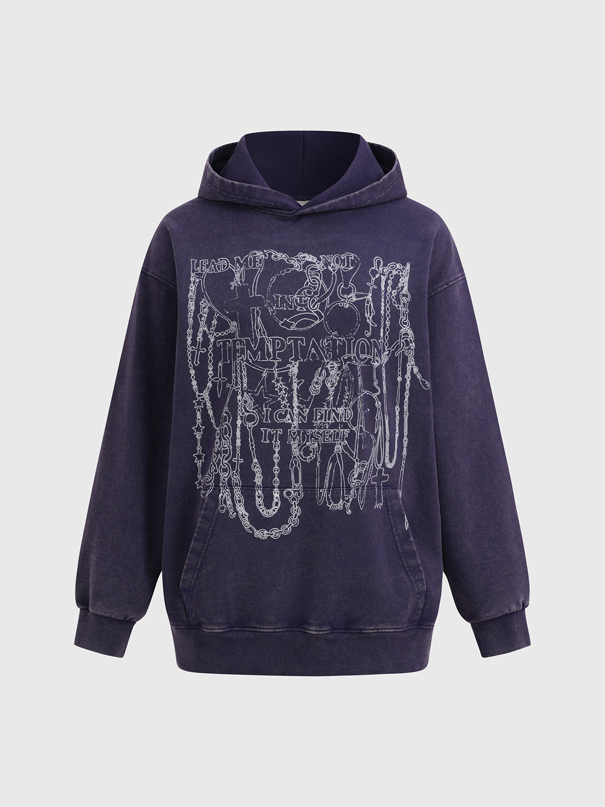 Link Up Graphic Hoodie – Deep Navy