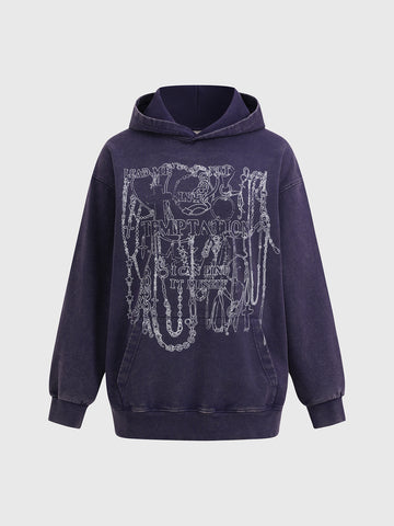 Link Up Graphic Hoodie – Deep Navy