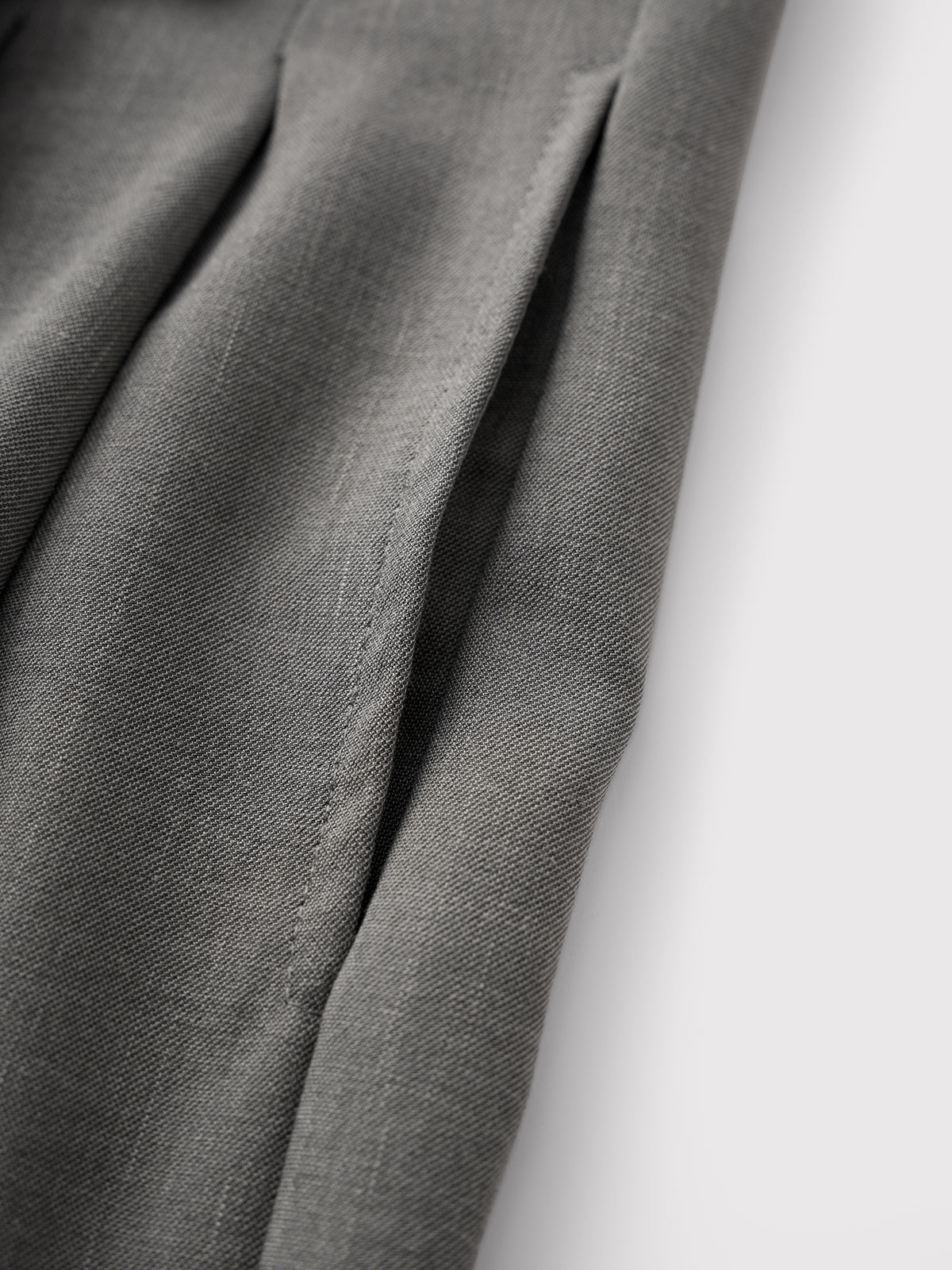 Dolled Office Layered-look Tie-waist Wide-leg Trousers - Grey