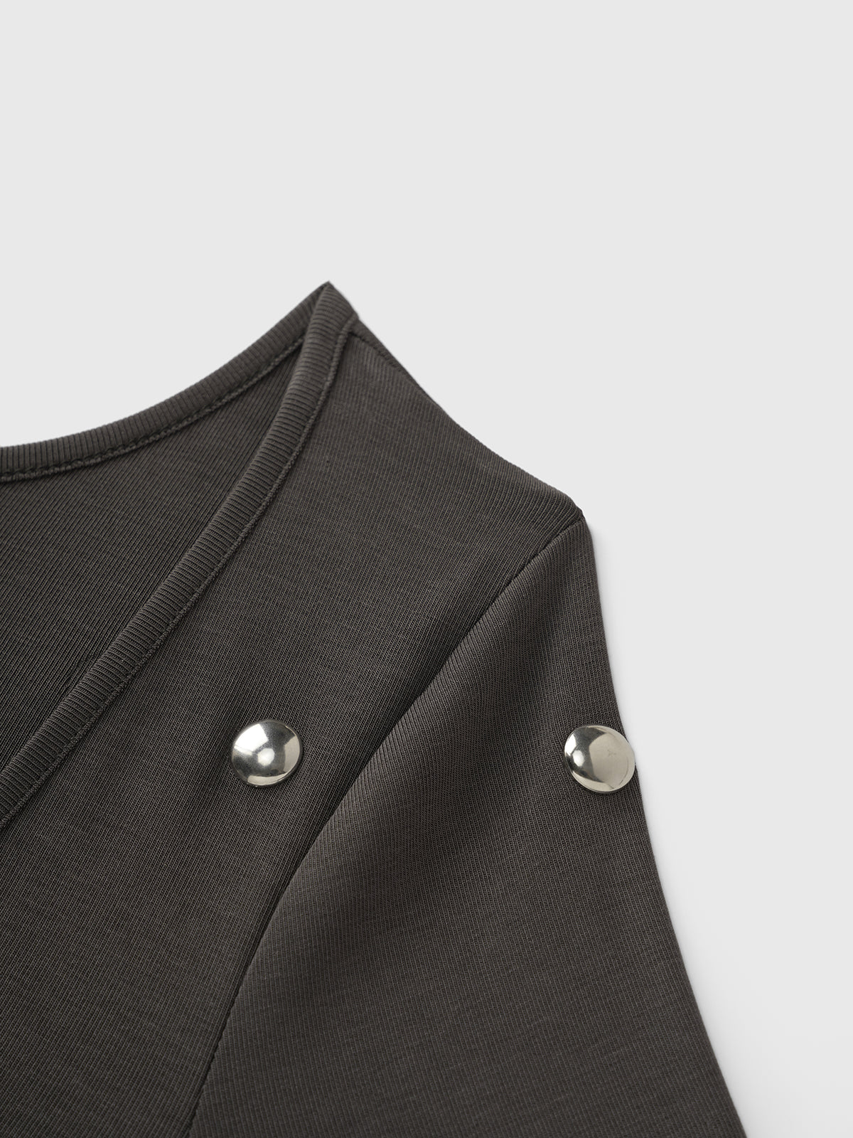 Brick Lane Skimming Rhinestone Studded Long Sleeve - Black