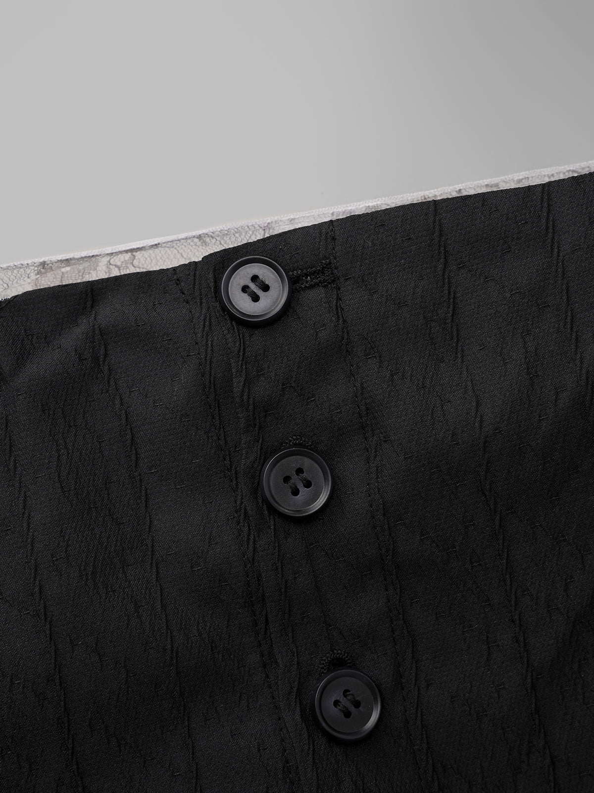 Unbalanced Crush Bubble Top – Ink Black