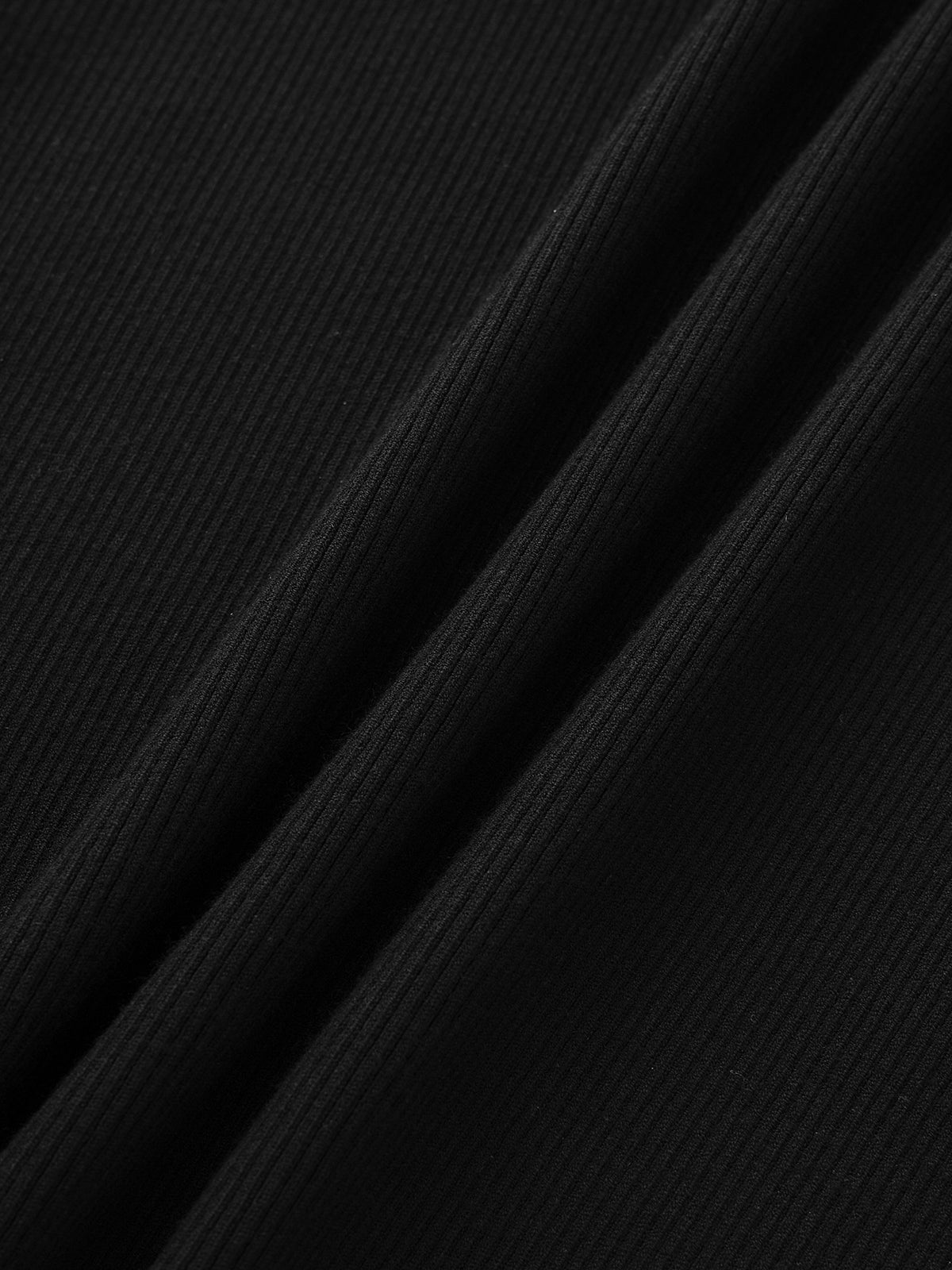 ROR Safe Distance Knit Sleeve Top – Jet Black