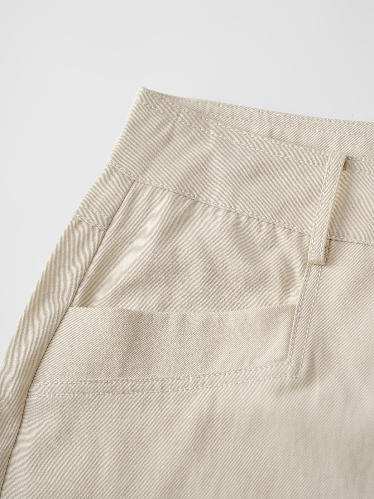 Dolled Office Strapless Top and Wide Leg Pants Set - Oatmeal