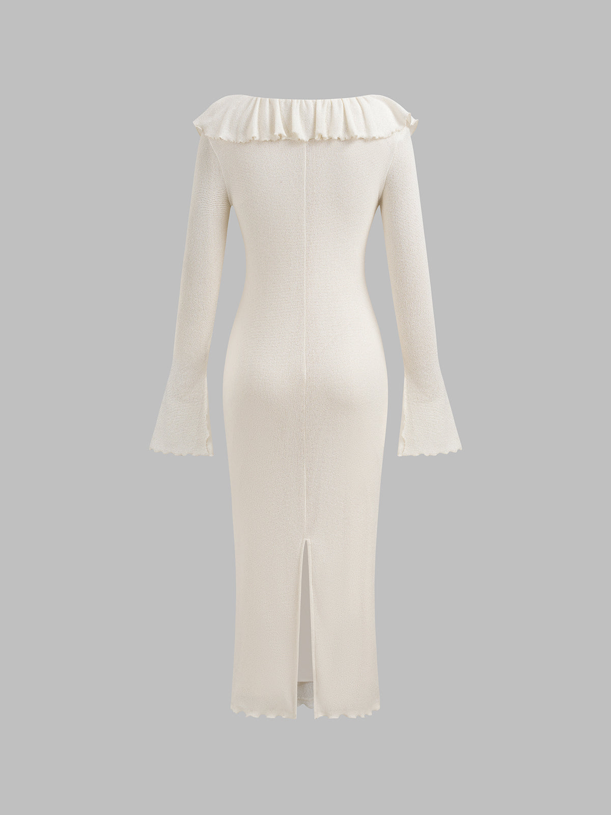 Slow Grip Drape Maxi Dress – Pearl Ivory