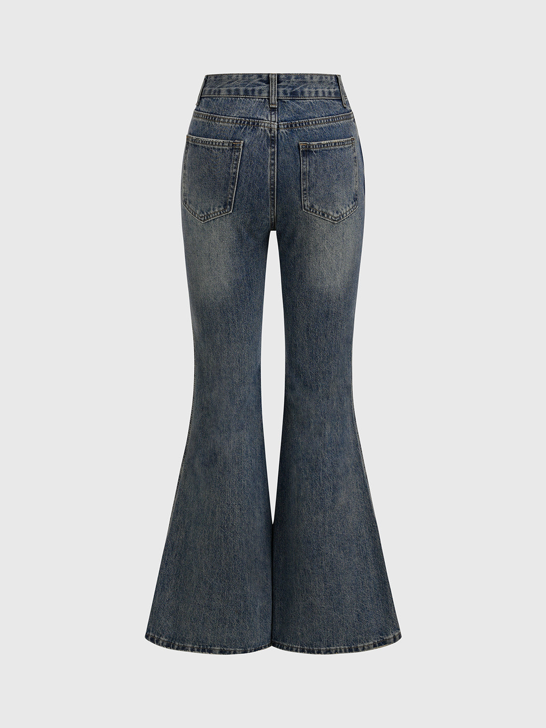 Low Glow Crystal Flare Pants – Deep Denim