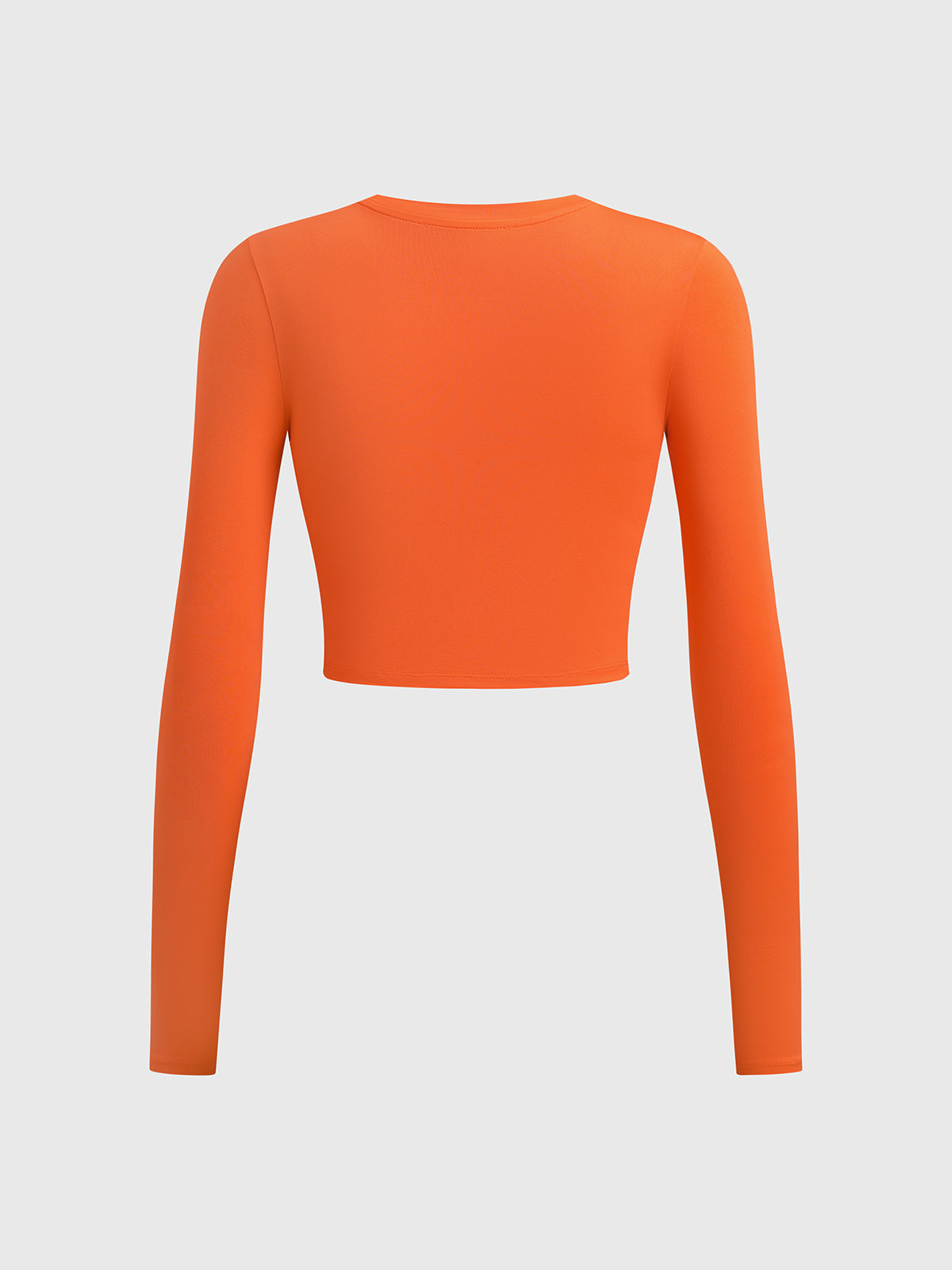 Brick Lane Tie-front Cropped Cardigan - Orange