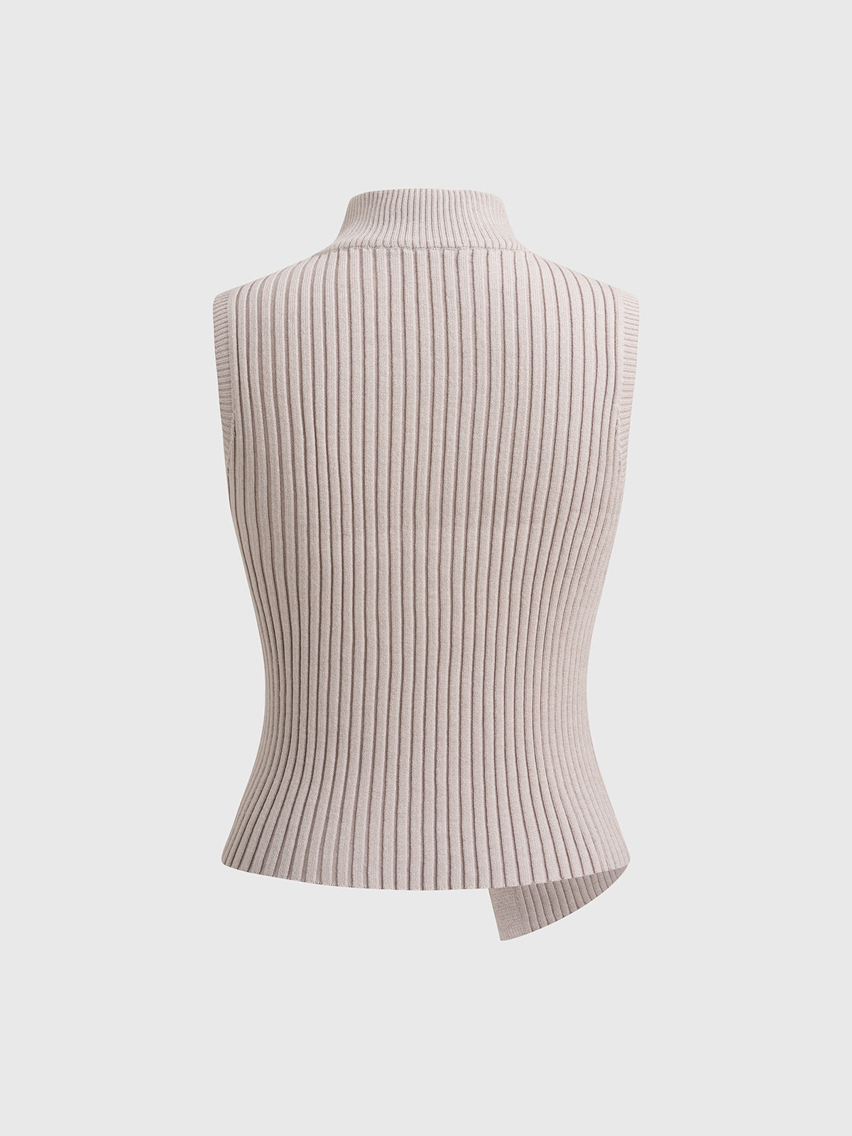Dolled Office Skimming Asymmetric Stripe Vest Top - Pink