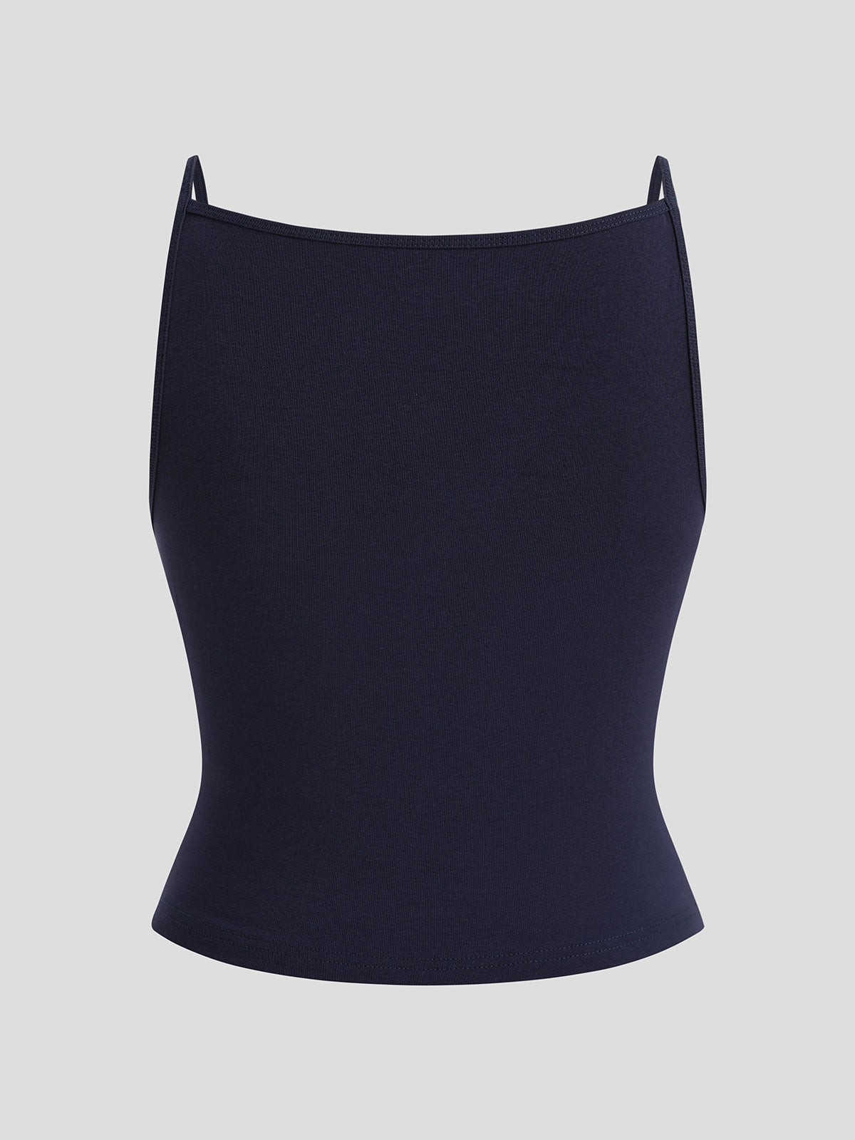 Check Bow Cami Top – Ink Navy