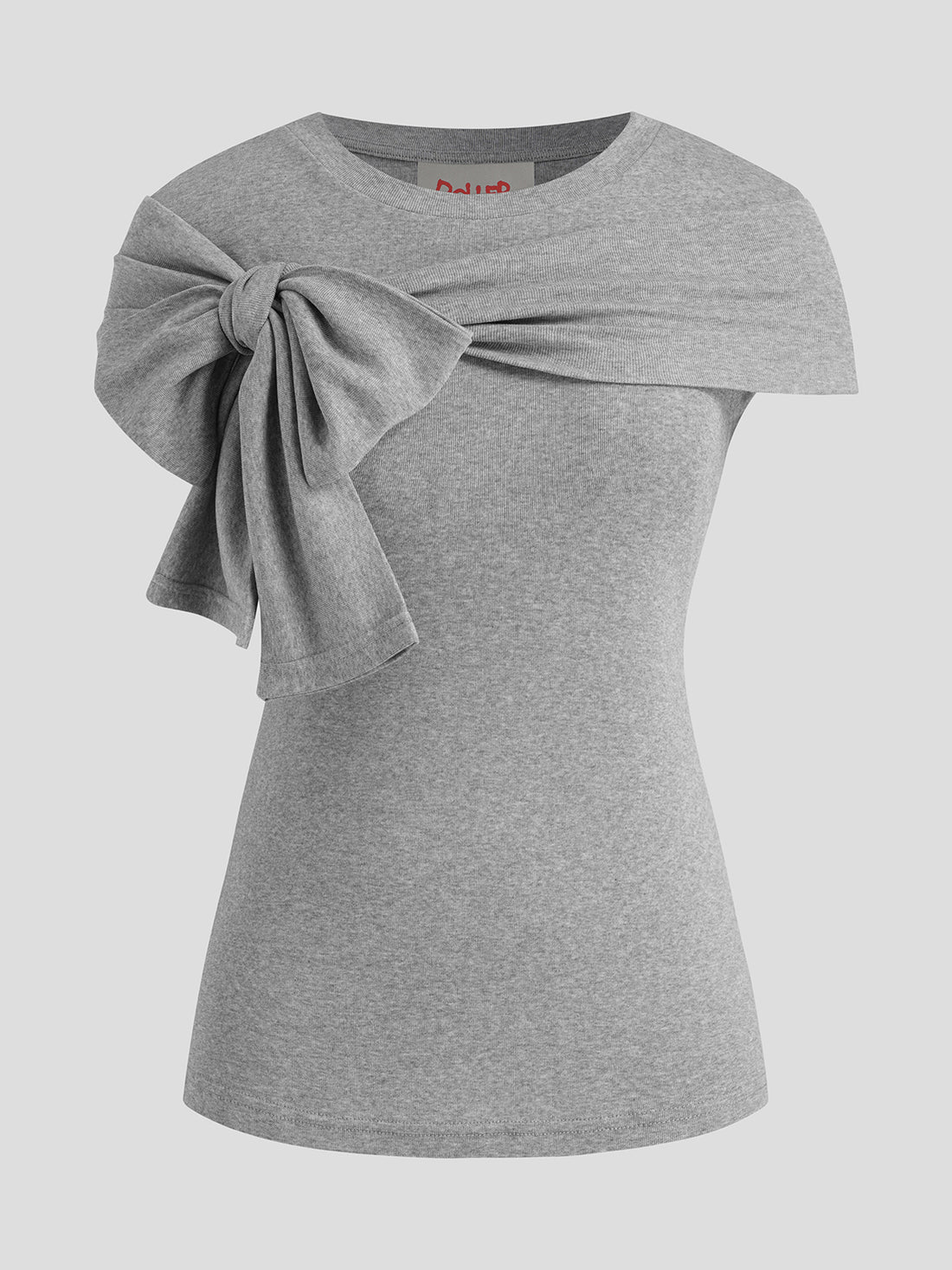 Switch Signal Scarf Tee – Cloud Gray