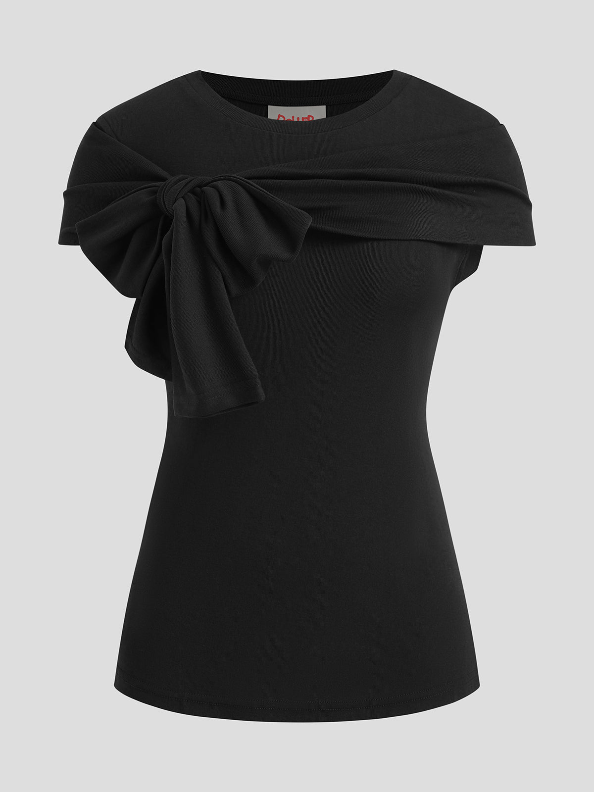 Switch Signal Scarf Tee – Noir Black