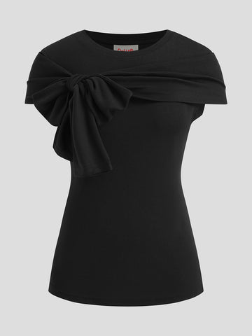 Switch Signal Scarf Tee – Noir Black