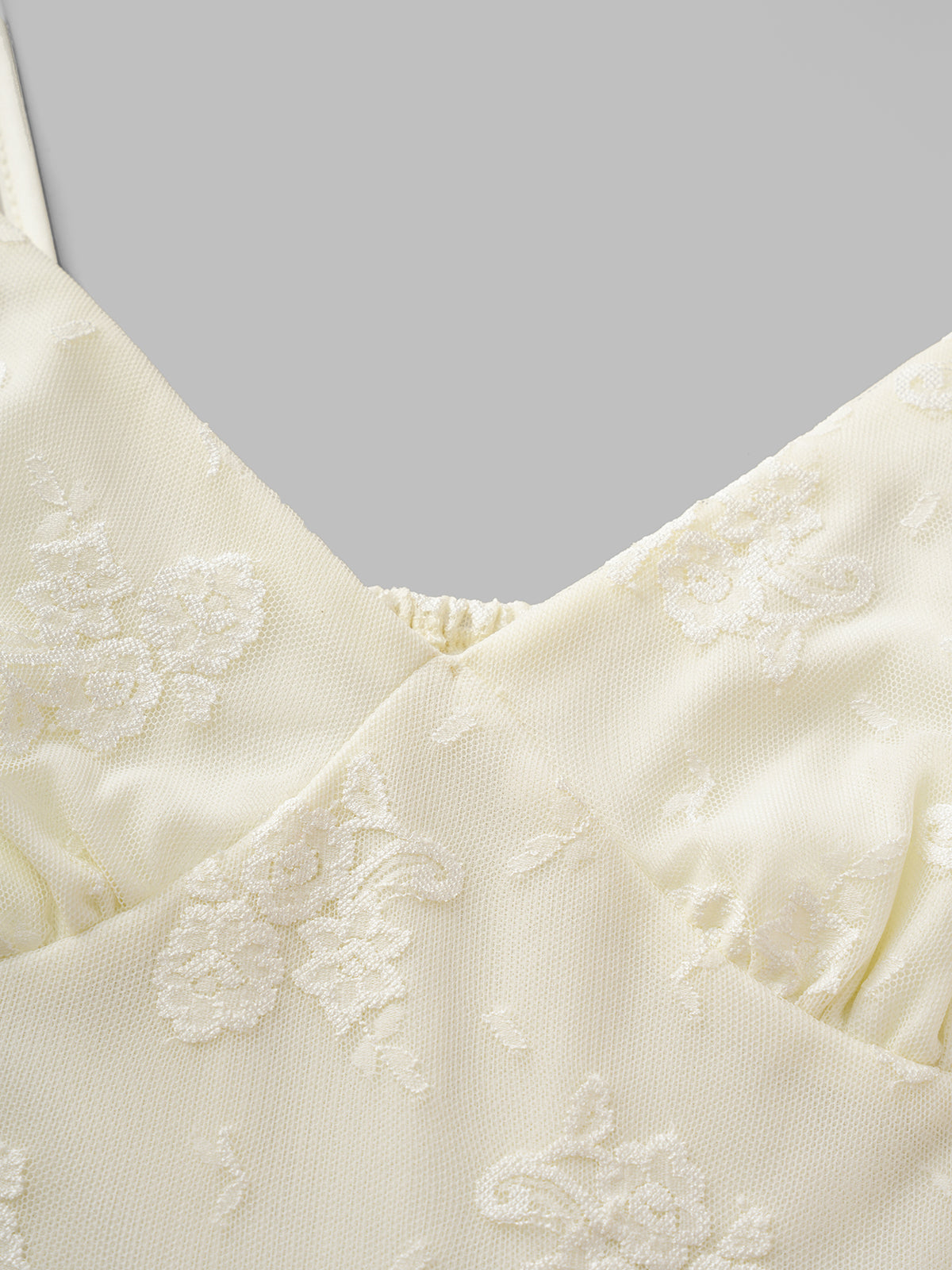 Brick Lane Waist-defining Lace Cami Mini Dress - White