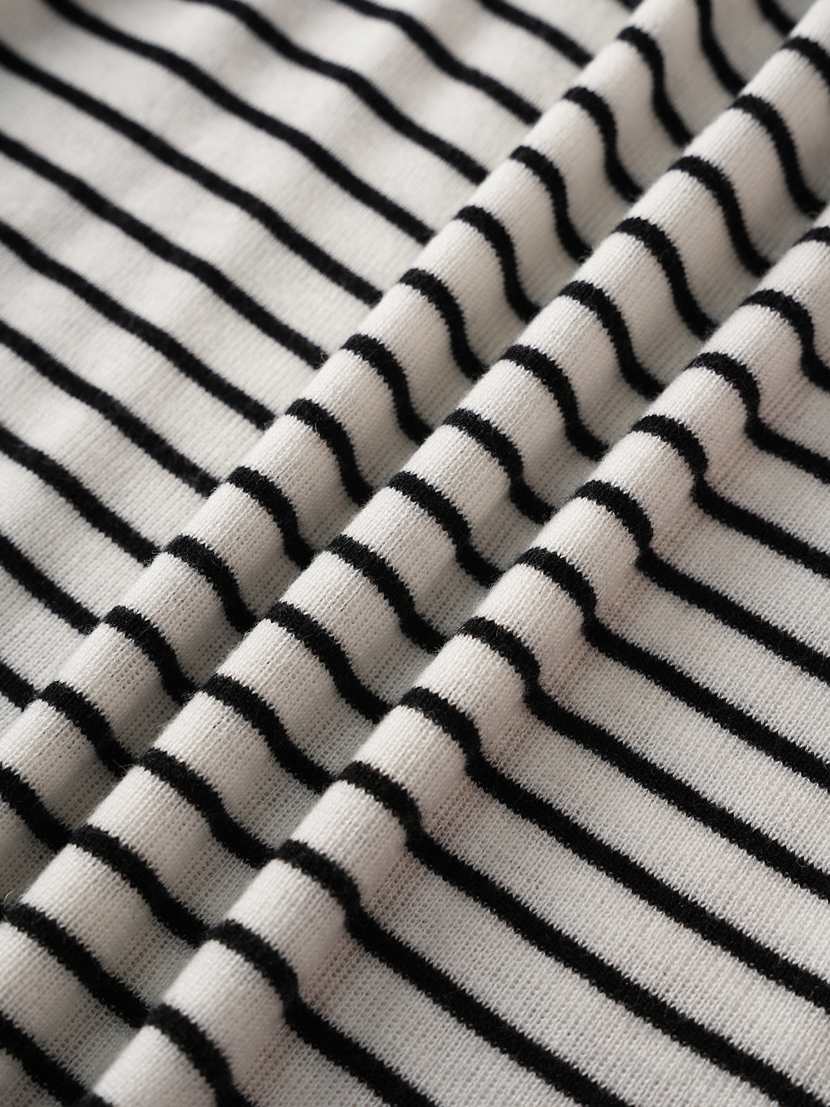 Brick Lane Skimming Stripe Graphic Baby Tee - Mono
