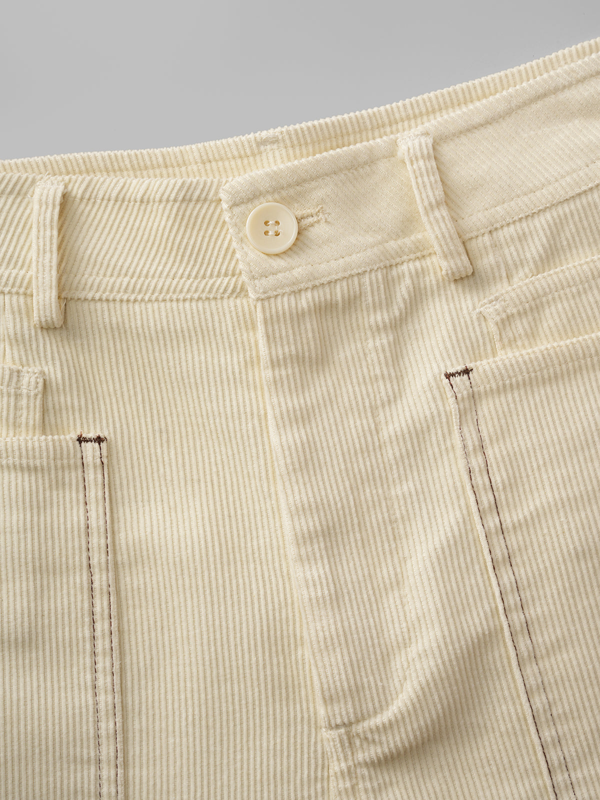 Brick Lane Straight Embroidered Graphic Jorts - Apricot