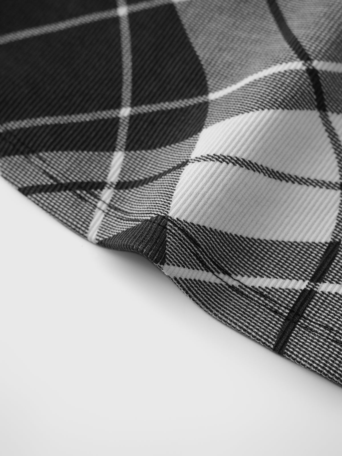Brick Lane Skimming Sheer Check Plaid Cami - Mono