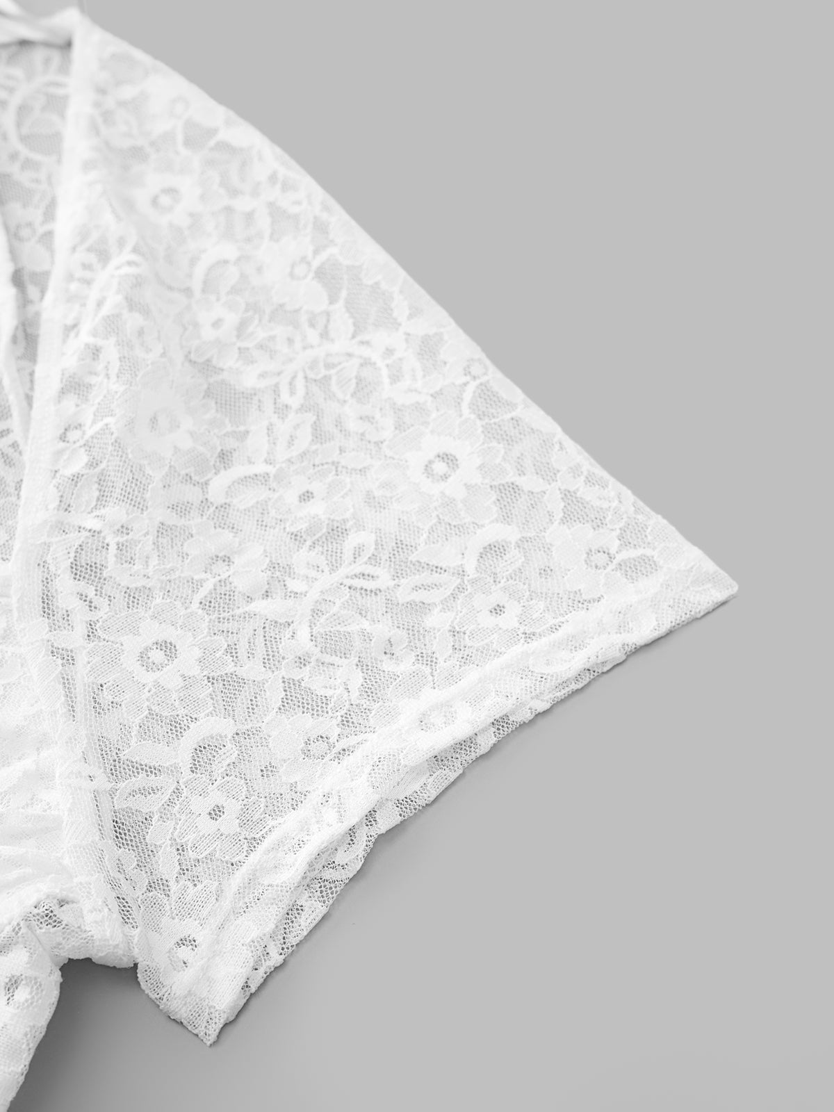 Lace-Coded Base Tee – Basic White