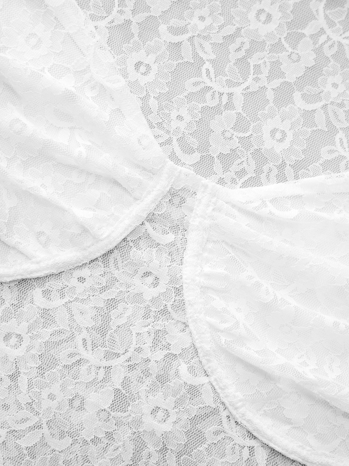 Lace-Coded Base Tee – Basic White