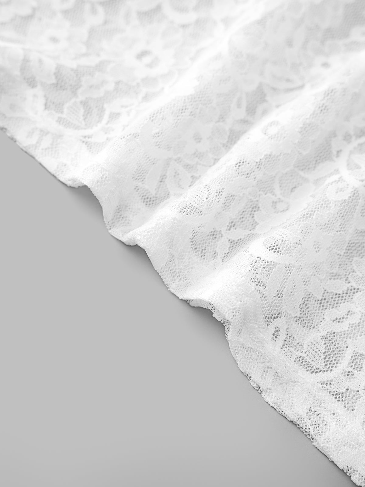 Lace-Coded Base Tee – Basic White