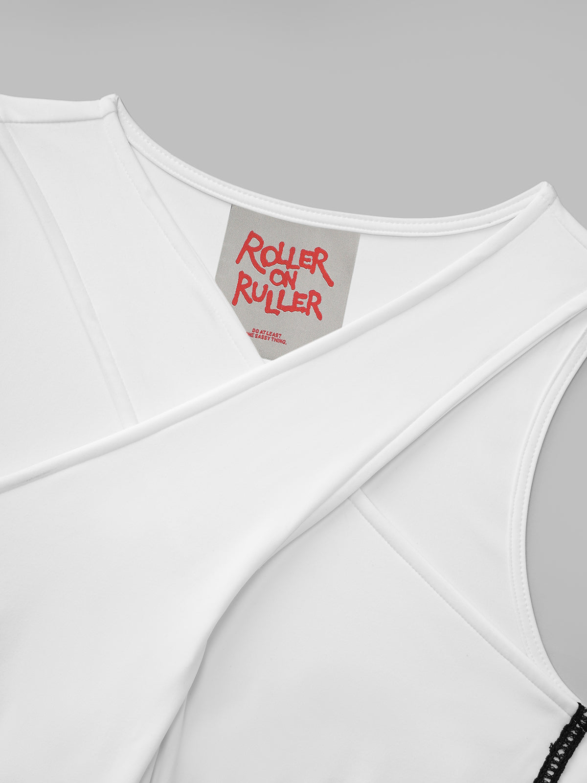 Static Line Crossover Top – Crisp White