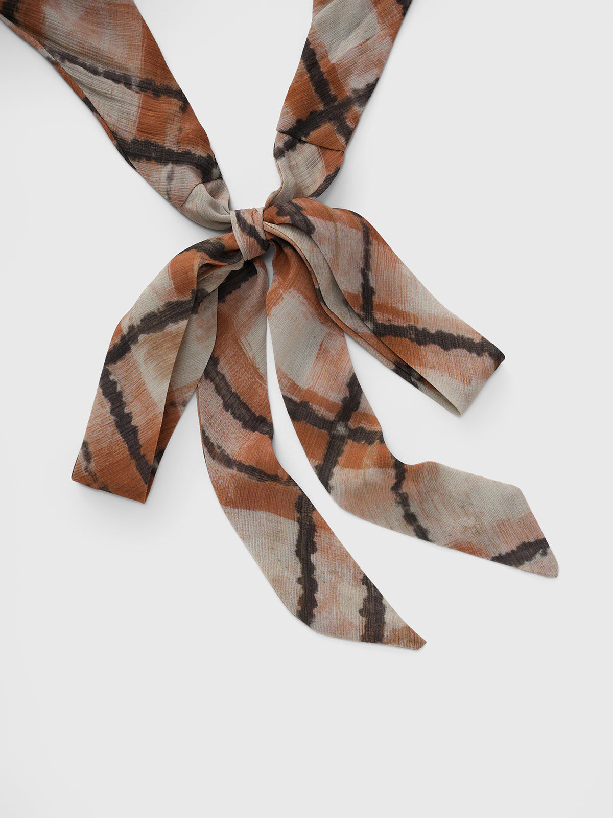 Brick Lane V-neck Halter Graphic Print Maxi Dress - Brown