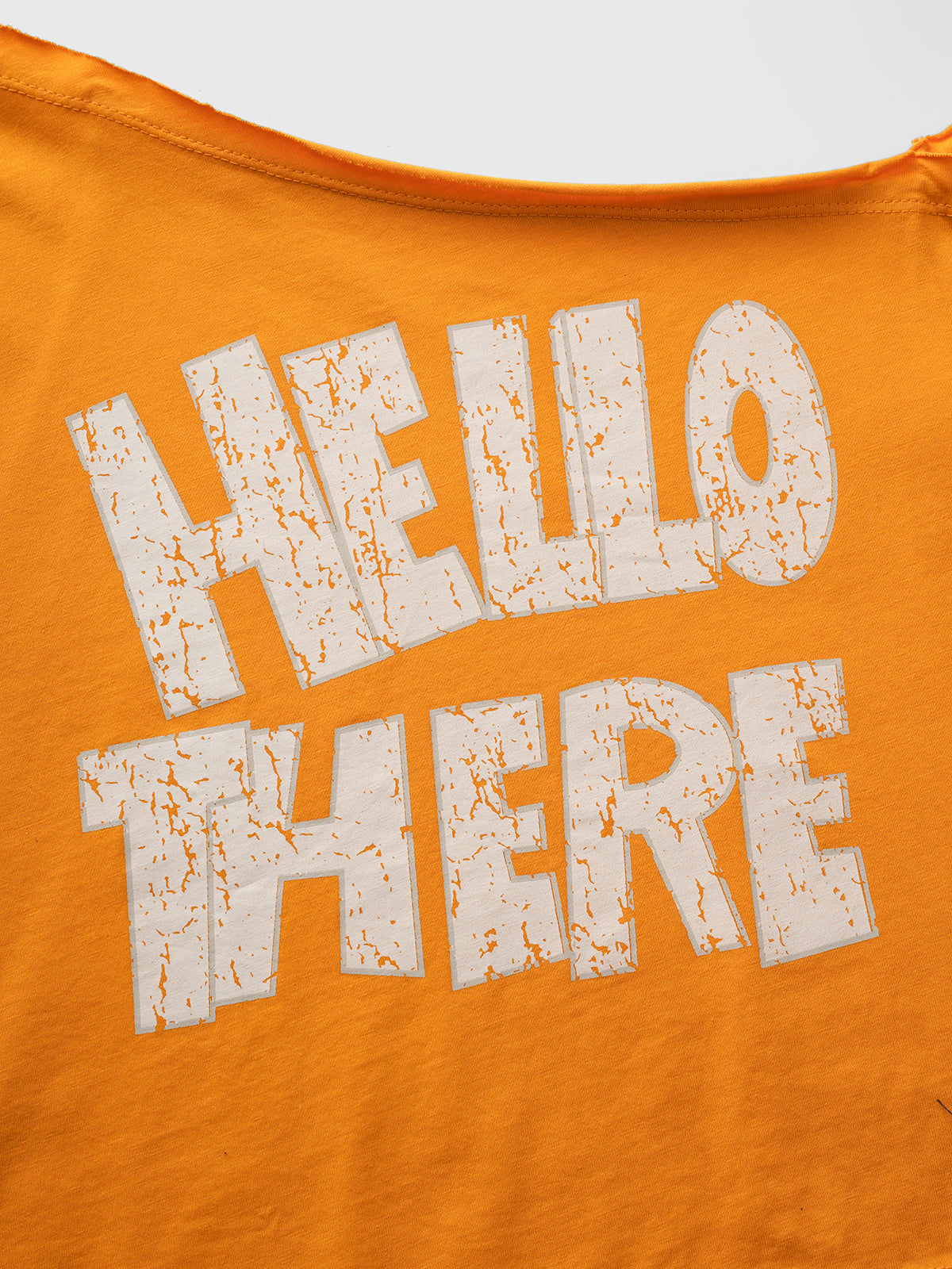 Brick Lane Baggy Typography Graphic Boxy Tee - Yellow