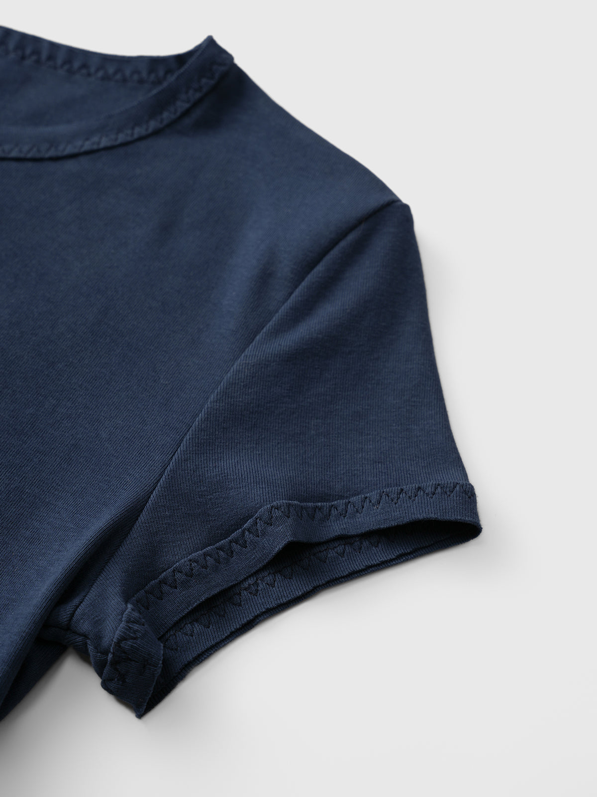 Brick Lane Skimming Retro Graphic Baby Tee - Navy