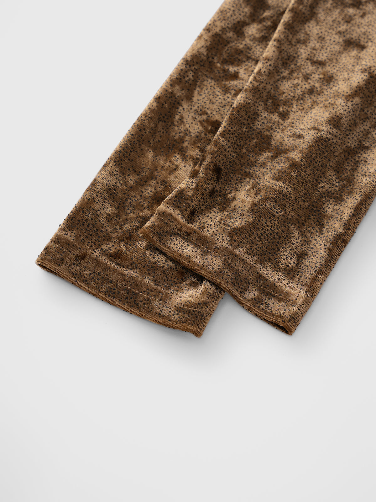 Brick Lane Drawstring Leopard Print Ruched Top - Coffee