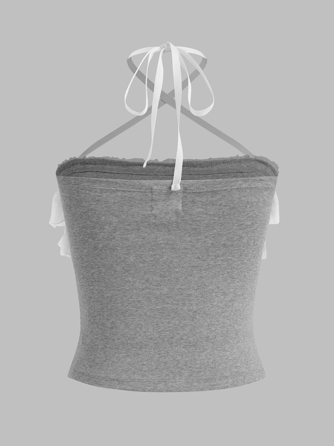 Ribbon Serve Halter – Grey Haze