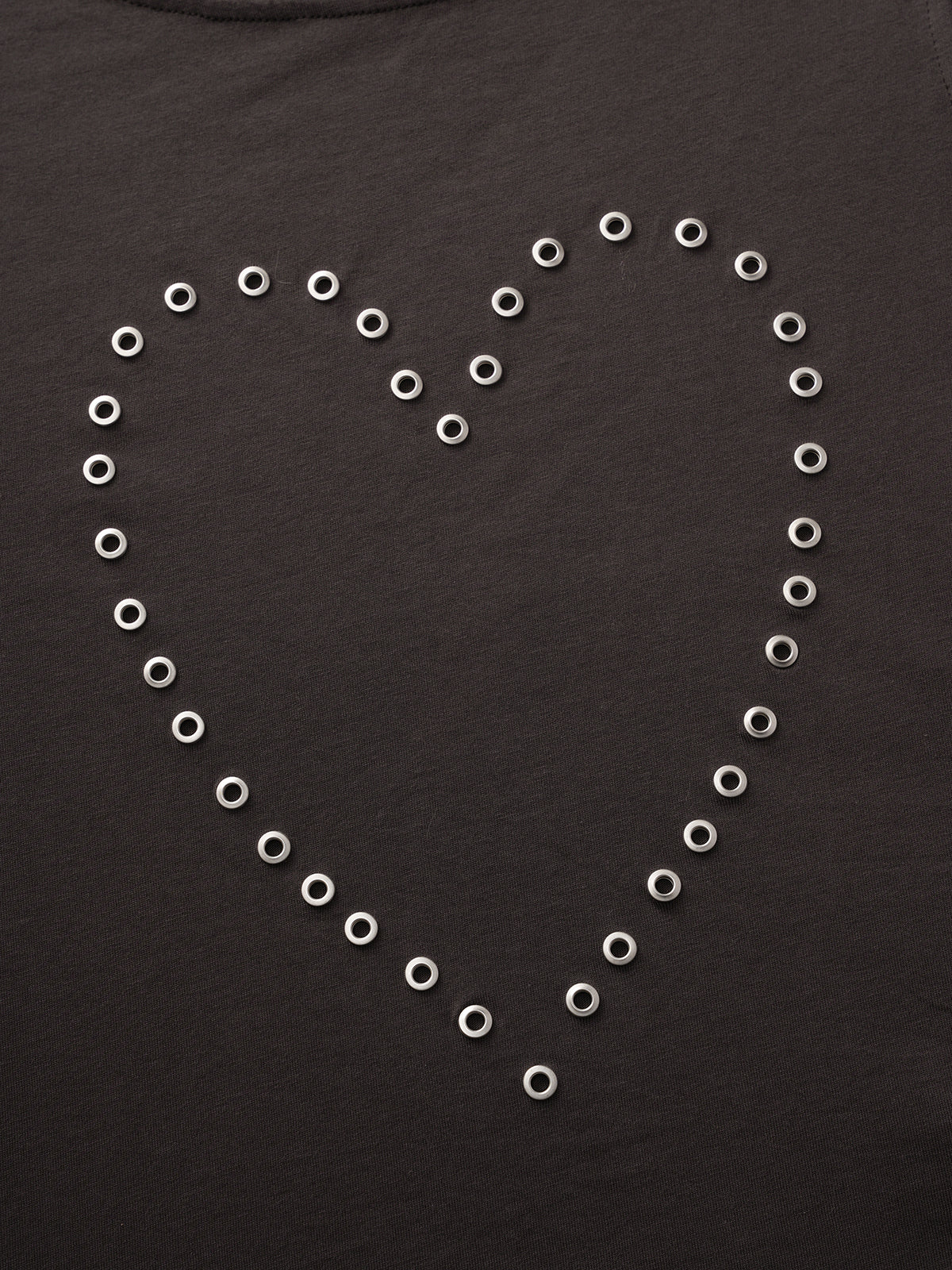 Brick Lane Distressed Graphic Baby Tee - Charcoal