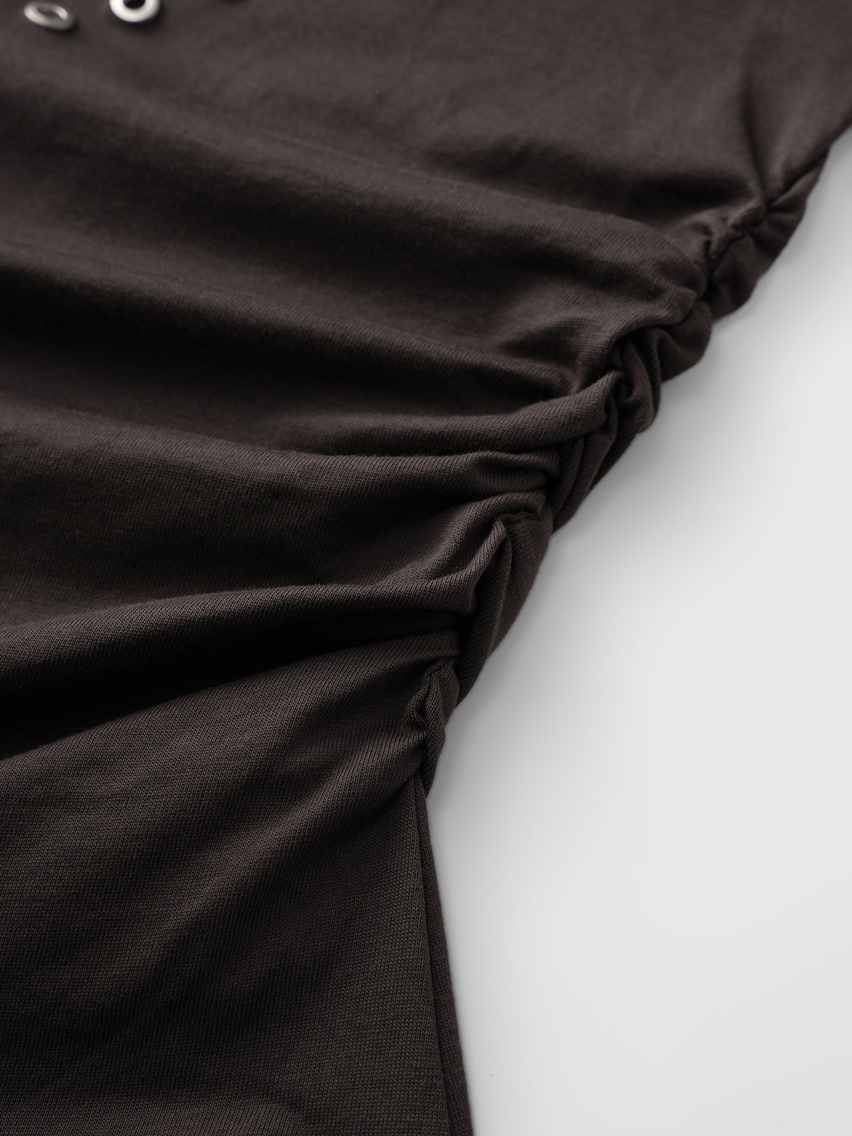 Brick Lane Distressed Graphic Baby Tee - Charcoal