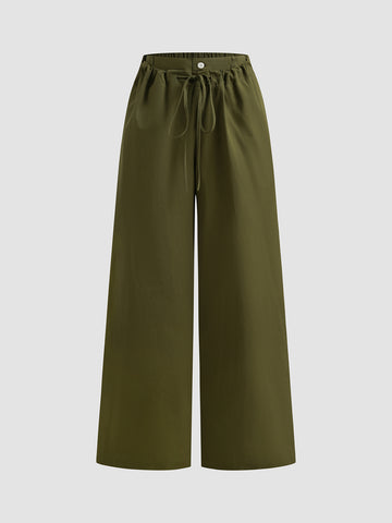 Brick Lane Straight Utility Cargo Pants - Olive Green