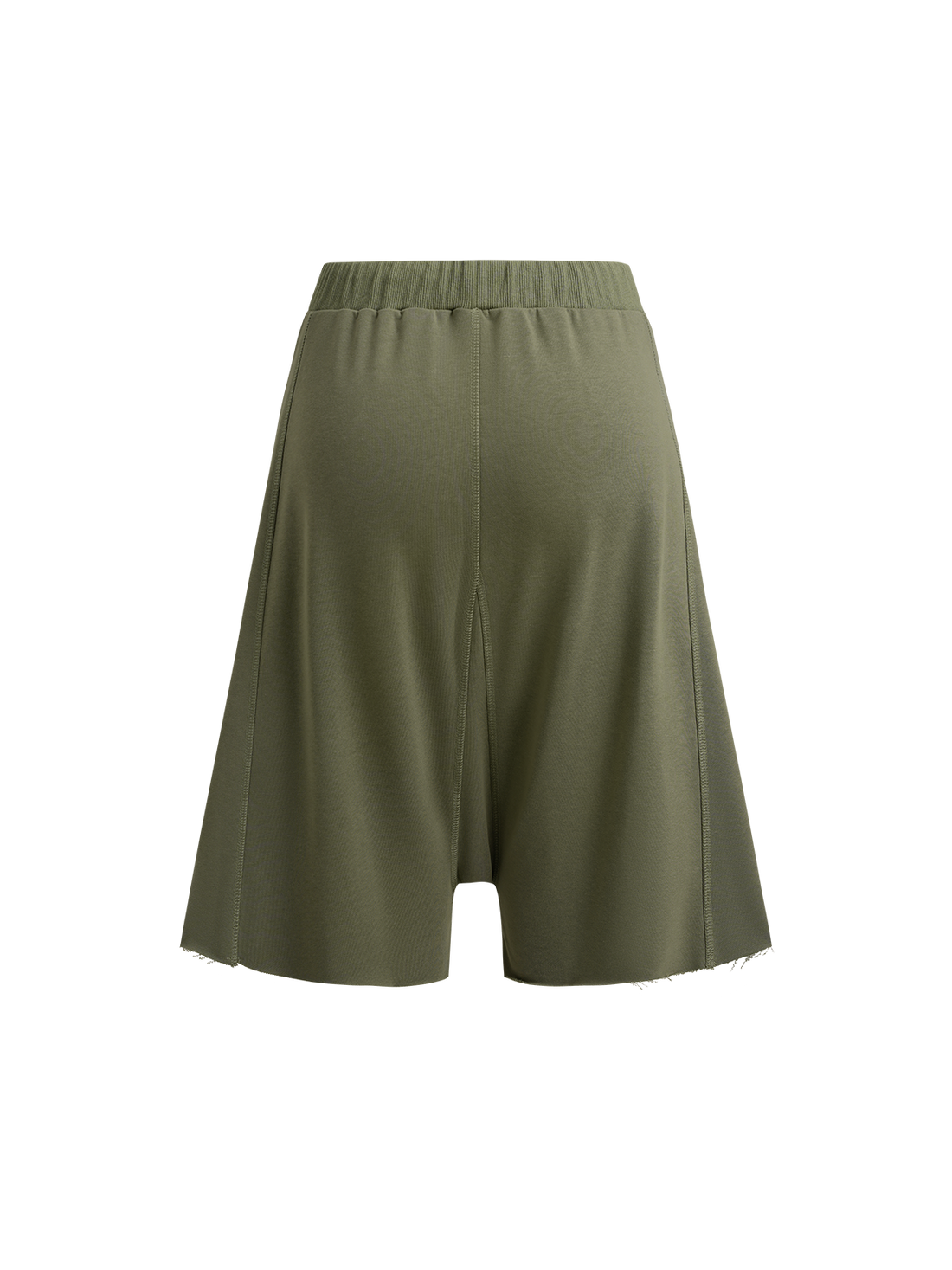 Brick Lane Straight Multi-pocket Utility Jorts - Army Green