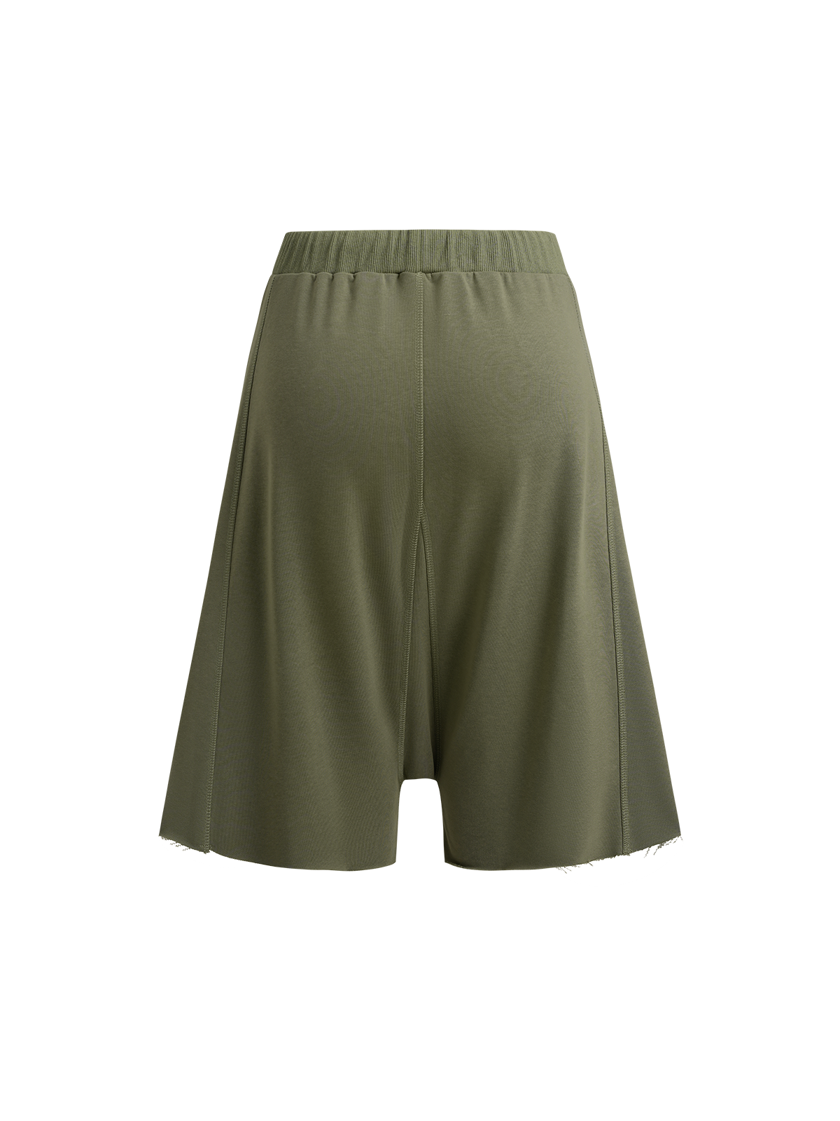 Brick Lane Straight Multi-pocket Utility Jorts - Army Green
