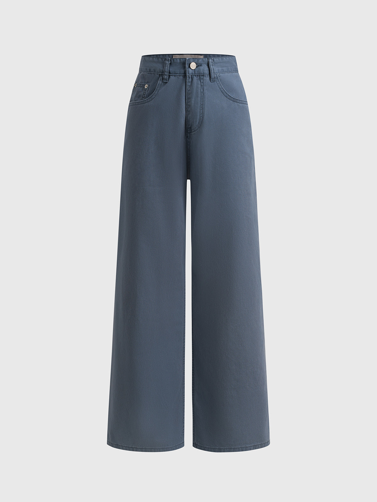 Brick Lane Straight Washed Indigo Denim Jeans - Blue